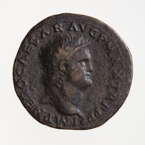 Coin - As, Emperor Nero, Ancient Roman Empire, 66 AD