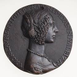 Electrotype Medal Replica - Giovanna Albizzi