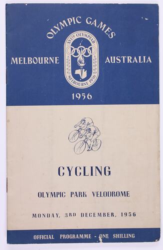 Programme - Cycling, Olympic Park Velodrome, 3 Dec 1956