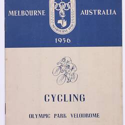 Programme - Cycling, Olympic Park Velodrome, 3 Dec 1956