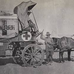 Photograph - Horse-Drawn Ambulance in the Desert, World War I, circa 1915