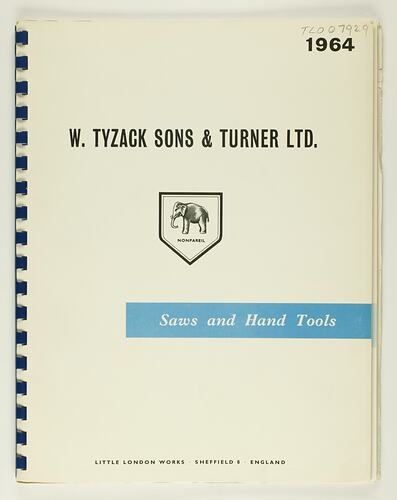 Front cover with elephant brand trademark