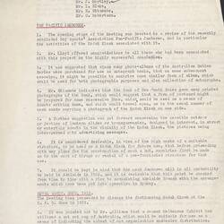 Minutes - 'Notes on Meeting Held in Mr E.A LLoyd's Office at 386 George St. Branch', Kodak Australasia Pty Ltd, Sydney, 5 Feb 1953