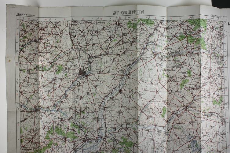 Close-up of map.