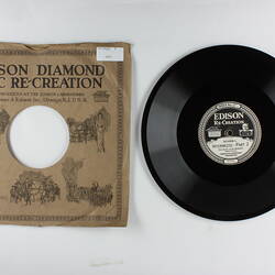 Disc Recording - Edison, Double-Sided, 'Intermezzo - Part 1' & 'Intermezzo - Part 2', 1918