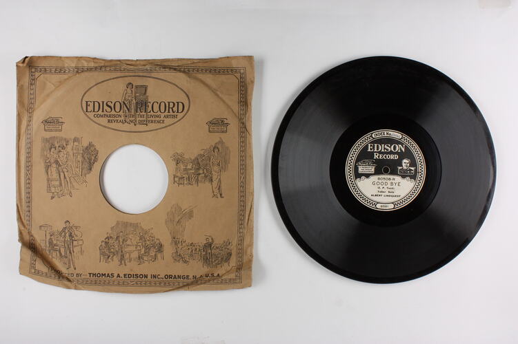 Disc recording - Edison, Double-Sided, Good Bye & Macushla, 1920-1929