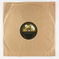 Disc Recording - His Master's Voice, Single Sided, ''Lucia Di Lammermoor', (Donizetti), 1909-1910