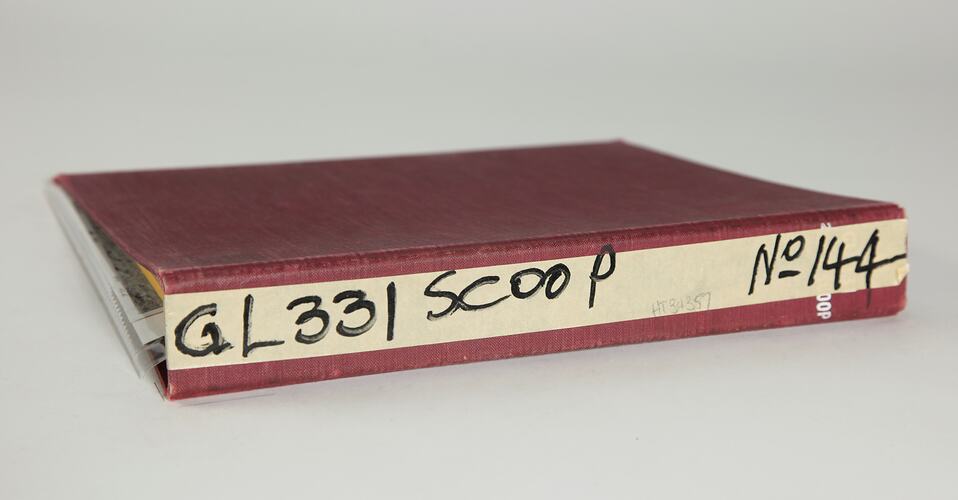 Photograph Album of harvesting equipment.