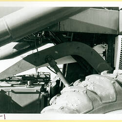 Photograph of harvesting equipment.