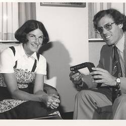 Photograph - Kodak Australasia Pty Ltd, Helen Luke with Mike Sabey, 19 Nov 1979