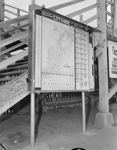 City Guide System Ltd, City of Heidelberg Map Board, Ivanhoe, Victoria, 26 Oct 1959