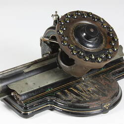 Very old style typewriter.