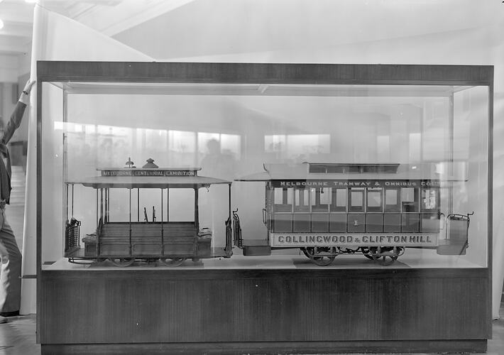 Collingwood & Clifton Hill cable tram model, Science Museum, Melbourne, 1974