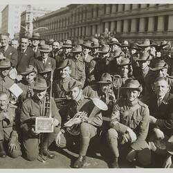 Photograph - 14th Battalion, Anzac Day Marchers, Melbourne, circa 1930s