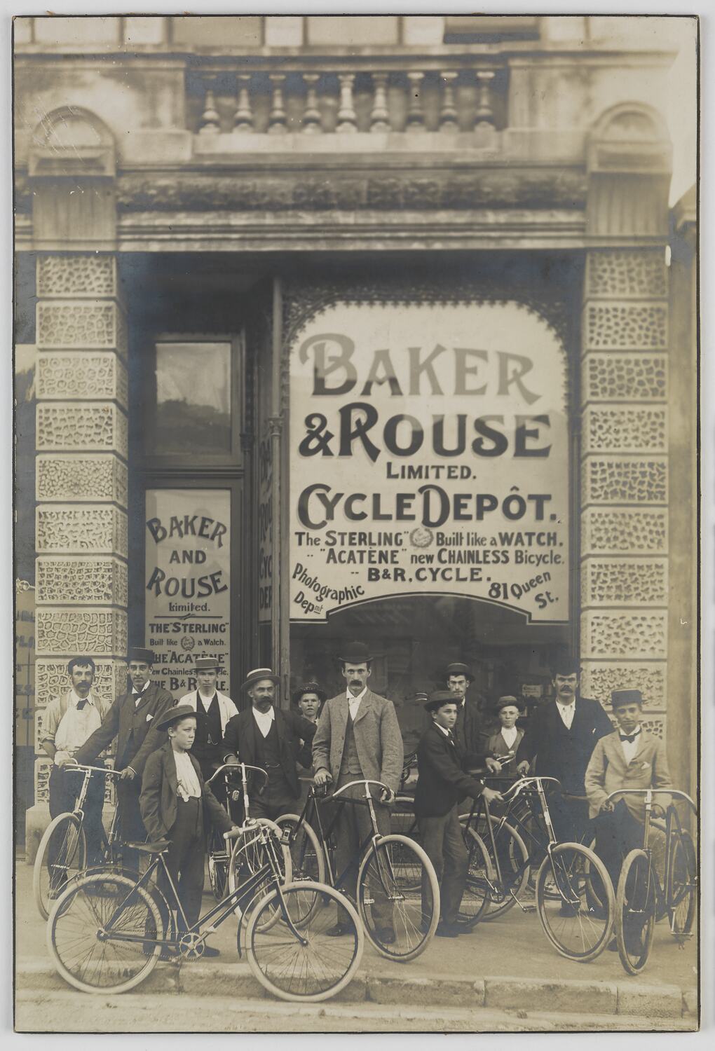 Photograph Baker & Rouse Ltd, Cycle Depot Store, Brisbane, 1893