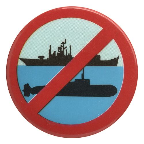 Badge-Anti-Nuclear Ships, circa 1980