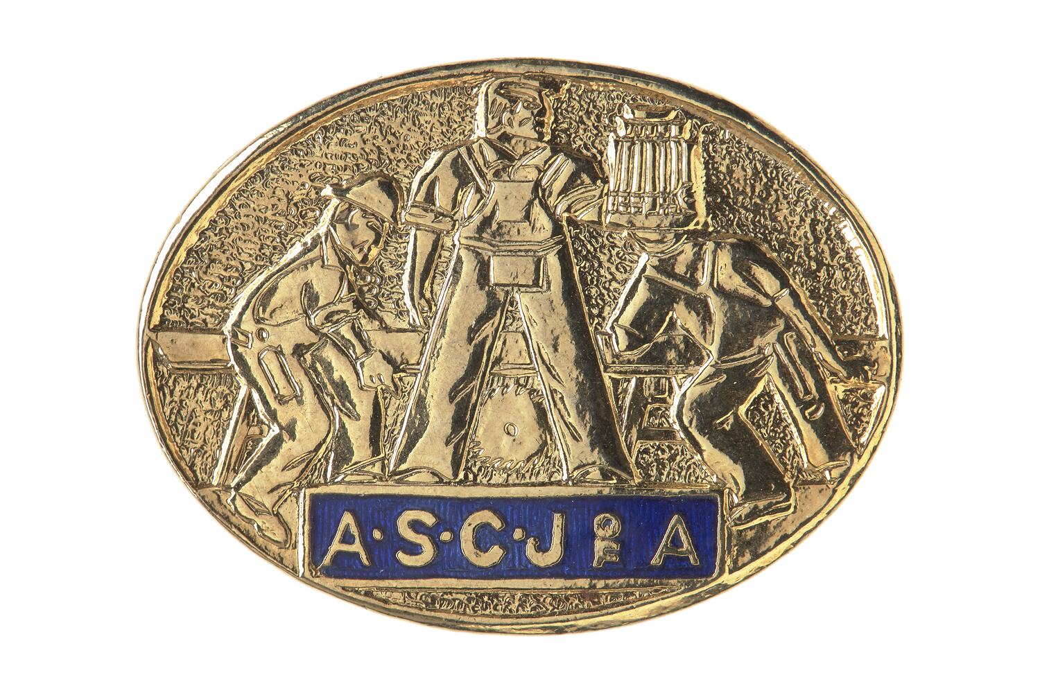 Badge Amalgamated Society of Carpenters & Joiners of Australia (A.S.C & J.), Pitcher
