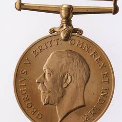 Medal - Mercantile Marine War Medal 1914-1918, Specimen, Great Britain, 1918 - Obverse