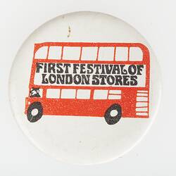 Badge - First Festival of London Stores, circa 1986