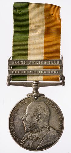 Medal - King's South Africa Medal 1901-1902, King Edward VII, Great Britain, 1902 - Obverse