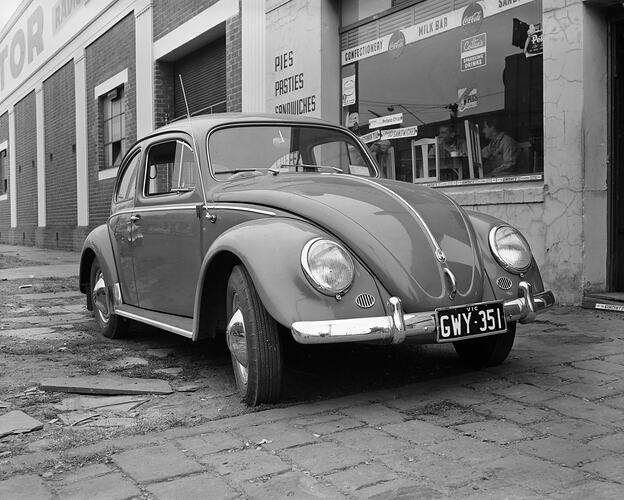 Volkswagon Beetle Motor Car, Melbourne, Victoria, Mar 1959