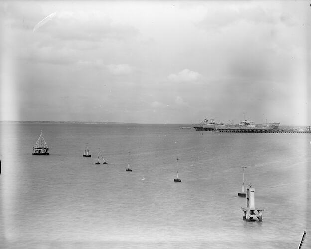 Australian National Line, Cargo Ships, Port Phillip, Victoria, Aug 1958