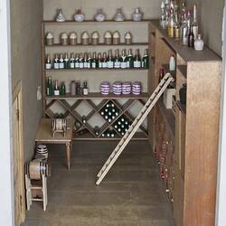 Dolls' House - F.A. Clemons, 'Pendle Hall', 1940s, Room 8, Cellar, Furnished