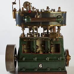 Steam Engine Model - Vertical Compound, High Speed (Sectioned), circa 1936