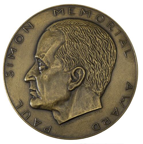 Medal - Paul Simon Memorial Award, 1986 AD