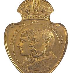 Medal - Coronation of King Edward VII & Queen Alexandra Commemorative, Specimen, St John's Sunday School, Paramatta, New South Wales, Australia, 1902