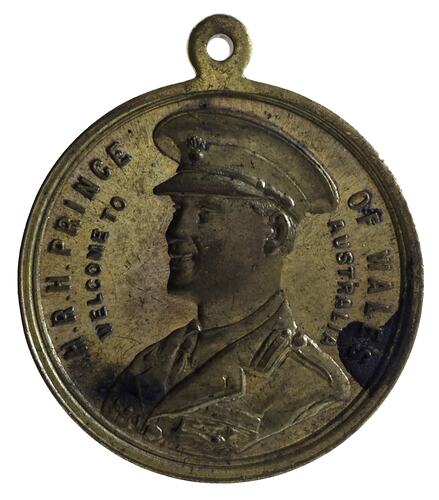 Medal - Visit of the Prince of Wales, Welcome to Australia, 1920 AD