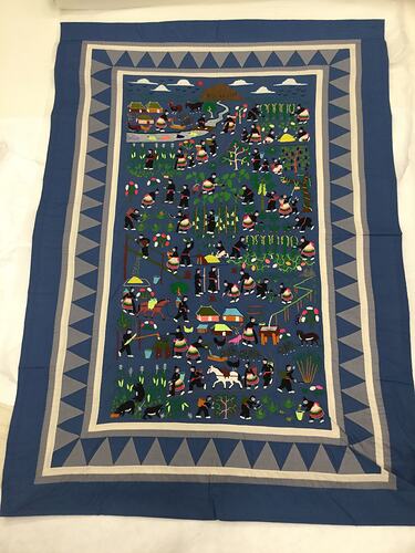 Banner - Hmong Community, Tiger Story, Victoria, 1990