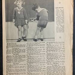 Knitting Book - Children's Knitting For 1939, Supplement to the Australian Women's Weekly, 1939
