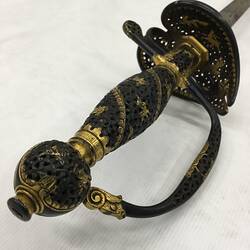 Detail of sword hilt.