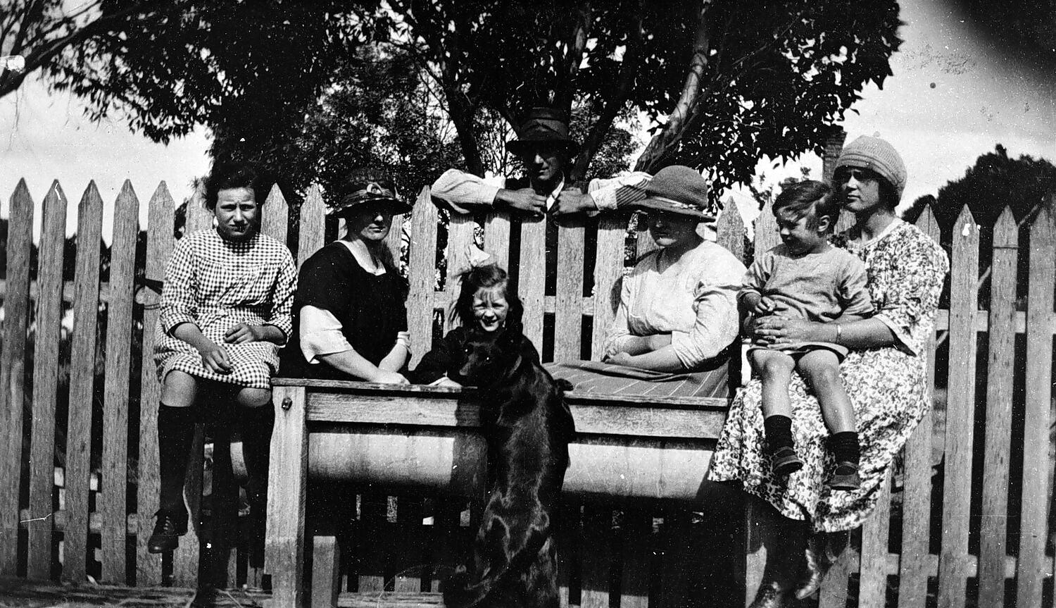 Negative - Schultz Family, Grovedale, Victoria, circa 1920