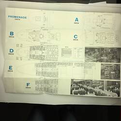 HT 54789,  Map - Deck Plan, SS Arcadia, Aug 1964 (MIGRATION), Document, Registered