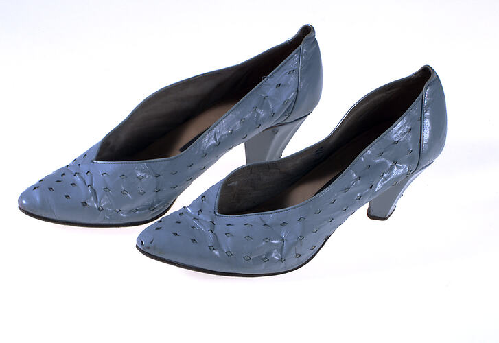 Pair of Shoes - Pale Blue Leather