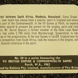 Card with black printed text.