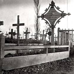 Photograph - Australian Serviceman Alfred Galbraith's Grave, France, 1916