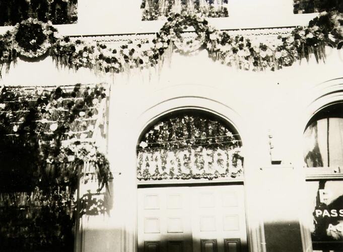 Photograph - Decorated Building, Ballarat, 1938