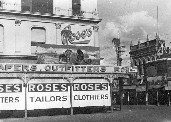 Photograph - Rose's Corner Store, Ballarat, 1939