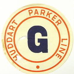 Baggage Label - Huddart Parker Line