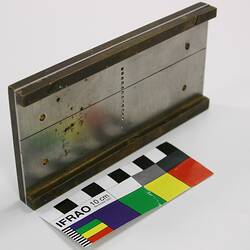 Base Plate for Manual Editing - CSIRAC Computer, Program Preparation Area, 12 Hole Paper Tape, Prototype, Late 1950s