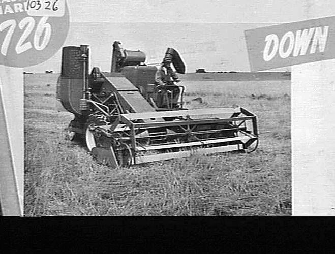 THE MASSEY HARRIS 726 : DOWN CROPS