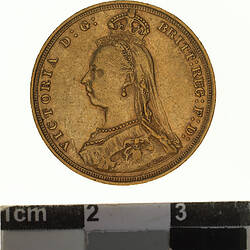 Coin - Sovereign, New South Wales, Australia, 1890