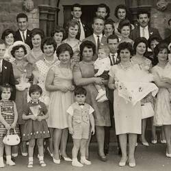 Digital Photograph - Papageorgiou & Papadimitropoulos' Extended Family At Baptism, Circa 1963