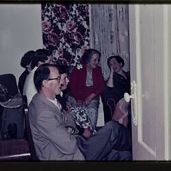 Digital Photograph - Family Watching Television for First Time, Brighton Beach, 1957