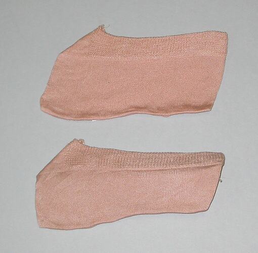 Pink anklet socks.