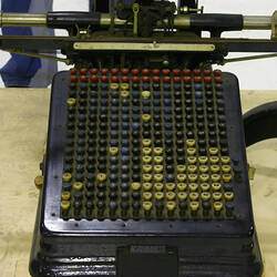 Detail of Typesetter - Monotype Single Keyboard