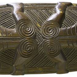 Maori feather box (detail)
